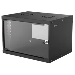 Intellinet 714143 étagère 6U Rack monté sur le mur Noir