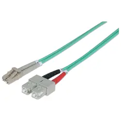 Intellinet 751094 câble InfiniBand et à fibres optiques 5 m LC SC Couleur aqua