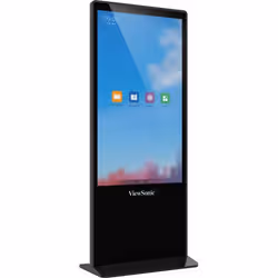 Viewsonic EP5542T affichage de messages Conception Totem 139,7 cm (55") LED 450 cd/m² 4K Ultra HD Noir Écran tactile Android 8.0 - Vue supplémentaire 2