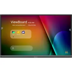 Viewsonic IFP6550-5 tableau blanc interactif et accessoire 165,1 cm (65") 3840 x 2160 pixels Écran tactile Noir HDMI