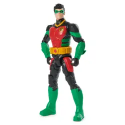 DC Comics - Figurine Robin 30 Cm - Robin Figurine Articulée - Créez Vos Propres Combats Masqués Contre L'ennemi - Super Héros Et Super Vilain - Jouet À Collectionner - Jouet Enfant 3 Ans Et +