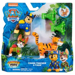PAW Patrol PACK DE 3 FIGURINES JUNGLE PUPS La Pat' Patrouille (assort)