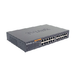 D-Link 24-port 10/100M NWay Desktop - Internal PSU (incl. 19" rack mount kit) Non-géré