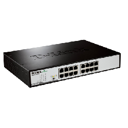 D-Link DGS-1016D commutateur réseau Non-géré Gigabit Ethernet (10/100/1000) 1U Noir, Argent