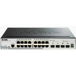 D-Link DGS-1510-20 commutateur réseau Géré L3 Gigabit Ethernet (10/100/1000) Noir (DGS-1510-20)