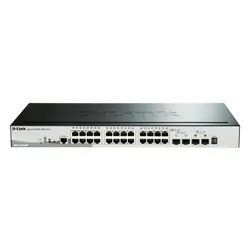 D-Link DGS-1510-28P 28-Port Gigabit Stackable SmartPro PoE Switch including 2 SFP ports and 2 x 10G SFP+ (DGS-1510-28P)