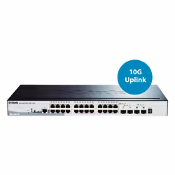 D-Link DGS-1510-28P 28-Port Gigabit Stackable SmartPro PoE Switch including 2 SFP ports and 2 x 10G SFP+ (DGS-1510-28P) - Vue supplémentaire 2
