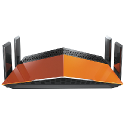 D-Link AC1900 EXO routeur sans fil Gigabit Ethernet Bi-bande (2,4 GHz / 5 GHz) Noir, Orange