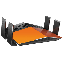 D-Link AC1900 EXO routeur sans fil Gigabit Ethernet Bi-bande (2,4 GHz / 5 GHz) Noir, Orange