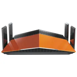 D-Link AC1900 EXO routeur sans fil Gigabit Ethernet Bi-bande (2,4 GHz / 5 GHz) Noir, Orange
