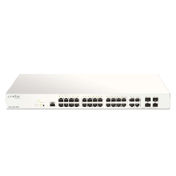 D-Link DBS-2000-28MP commutateur réseau Géré Gigabit Ethernet (10/100/1000) Gris (DBS-2000-28MP)