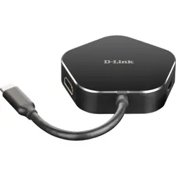 D-Link DUB-M420 station d'accueil Avec fil Thunderbolt 3 Aluminium, Noir