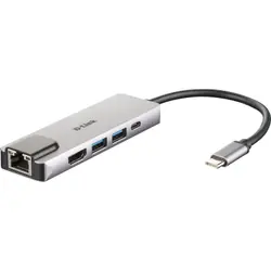 D-Link DUB-M520 station d'accueil Avec fil Thunderbolt 3 Aluminium