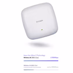 D-Link Point d’accès Wi‑Fi AC2300 Wave 2 PoE+ Dual‑Band simultané - Vue supplémentaire 7