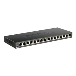 D-Link DGS-1016S Non-géré Gigabit Ethernet (10/100/1000) Noir