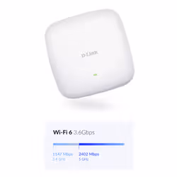D-Link Nuclias Connect ‑ Point d’accès PoE bibande AX3600 Wi‑Fi 6 - Vue supplémentaire 6