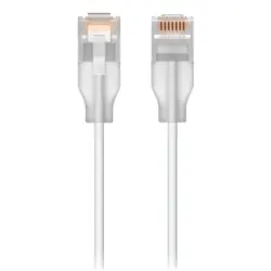 Ubiquiti UACC-Cable-Patch-EL-1M-W câble de réseau Translucide, Blanc Cat6