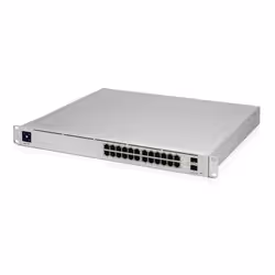 Ubiquiti UniFi Pro 24-Port PoE Géré L2/L3 Gigabit Ethernet (10/100/1000) Connexion Ethernet, supportant l'alimentation via ce port (PoE) 1U Argent - Vue supplémentaire 3