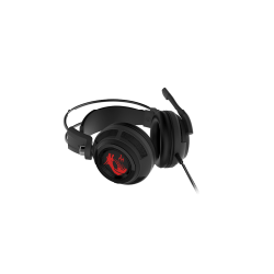 MSI DS502 Casque Avec fil Arceau Jouer Noir, Rouge