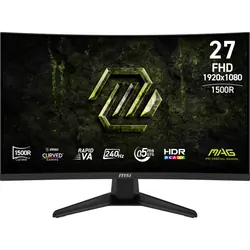 MSI MAG 275CF X24 écran plat de PC 68,6 cm (27") 1920 x 1080 pixels Full HD LCD Noir