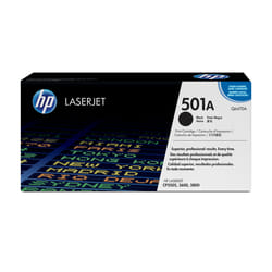 HP 501A Black Original LaserJet Toner Cartridge with ColorSphere Toner Cartouche de tonerNoir