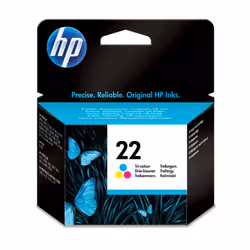 HP 22 cartouche d'encre trois couleurs authentique