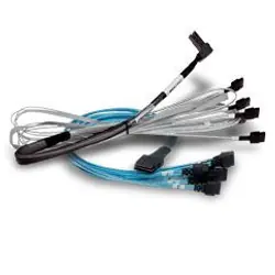 Broadcom 05-50062-00 câble Serial Attached SCSI (SAS) 1 m Noir, Bleu, Argent