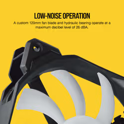 Corsair CO-9050094-WW ventilateur, refroidisseur et radiateur Boitier PC 12 cm Noir, Gris - Vue supplémentaire 6