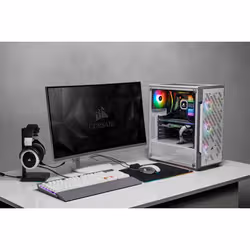 Corsair iCUE 220T RGB Airflow Midi Tower Blanc - Vue supplémentaire 8