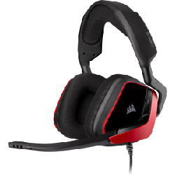 Corsair VOID ELITE SURROUND Casque Arceau Noir, Rouge