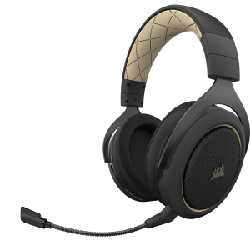 Corsair HS70 PRO WIRELESS Casque Arceau Noir, Crème