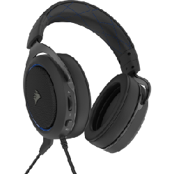 Corsair HS60 PRO STEREO Casque Arceau Noir, Bleu
