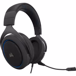 Corsair HS60 PRO STEREO Casque Arceau Noir, Bleu - Vue supplémentaire 4