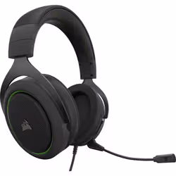 Corsair HS50 PRO STEREO Casque Avec fil Arceau Jouer Noir, Vert - Vue supplémentaire 4