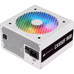 Corsair CX Series CX550F RGB unité d'alimentation d'énergie 550 W 24-pin ATX ATX Blanc (CP-9020225-EU) - Vue supplémentaire 3