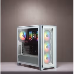 Corsair iCUE 4000X RGB Midi Tower Blanc - Vue supplémentaire 2