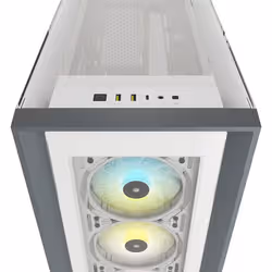 Corsair iCUE 5000X RGB Midi Tower Blanc - Vue supplémentaire 6