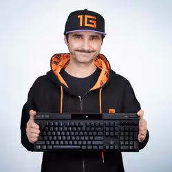 Corsair Clavier gaming mécanique K70 RGB PRO avec touches PBT DOUBLE SHOT PRO - CHERRY MX Red (FR) - Vue supplémentaire 5