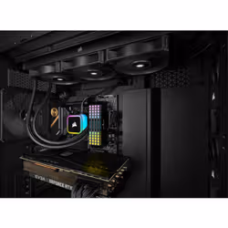 Corsair H100i Processeur Refroidisseur de liquide tout-en-un 12 cm Noir 1 pièce(s) - Vue supplémentaire 11