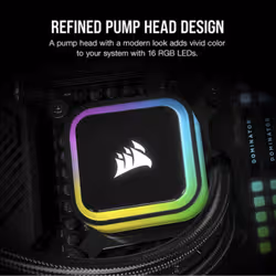 Corsair H100i Processeur Refroidisseur de liquide tout-en-un 12 cm Noir 1 pièce(s) - Vue supplémentaire 3