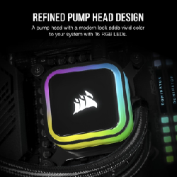 Corsair H100i Processeur Refroidisseur de liquide tout-en-un 12 cm Noir 1 pièce(s)