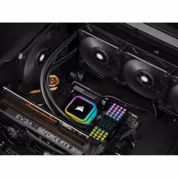 Corsair H100i Processeur Refroidisseur de liquide tout-en-un 12 cm Noir 1 pièce(s) - Vue supplémentaire 8