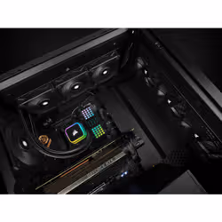 Corsair H100i Processeur Refroidisseur de liquide tout-en-un 12 cm Noir 1 pièce(s) - Vue supplémentaire 9