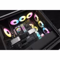 Corsair iCUE H150i ELITE CAPELLIX XT Processeur Refroidisseur de liquide tout-en-un 12 cm Noir 1 pièce(s) - Vue supplémentaire 7