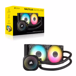Corsair Nautilus 240 RS ARGB Liquid Processeur Refroidisseur de liquide tout-en-un Noir 1 pièce(s) - Vue supplémentaire 2