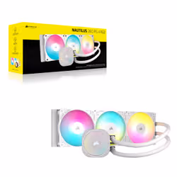 Corsair Nautilus 360 RS ARGB Liquid Processeur Refroidisseur de liquide tout-en-un Blanc 1 pièce(s) - Vue supplémentaire 2