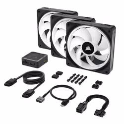 Corsair Air CO-9051002-WW système de refroidissement d’ordinateur Boitier PC Ventilateur 12 cm Noir 3 pièce(s) - Vue supplémentaire 6