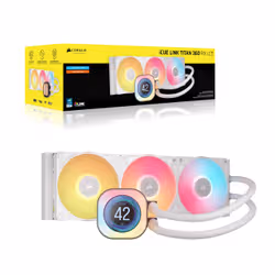 Corsair iCUE LINK TITAN 360 RX LCD Processeur Refroidisseur de liquide tout-en-un 12 cm Blanc 1 pièce(s) - Vue supplémentaire 2