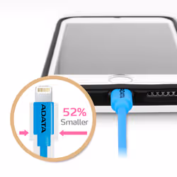 ADATA 1m, USB 2.0-A/Lightning Bleu - Vue supplémentaire 5