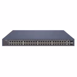 Hikvision DS-3E1552P-SI commutateur réseau Géré Gigabit Ethernet (10/100/1000) Connexion Ethernet, supportant l'alimentation via ce port (PoE) 1U Gris